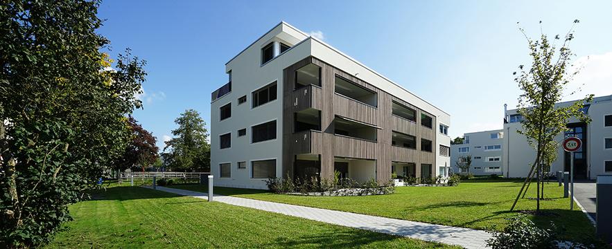 Wohnüberbauung am Akazienweg in Frauenfeld dicht mit SOPREMA Dächer